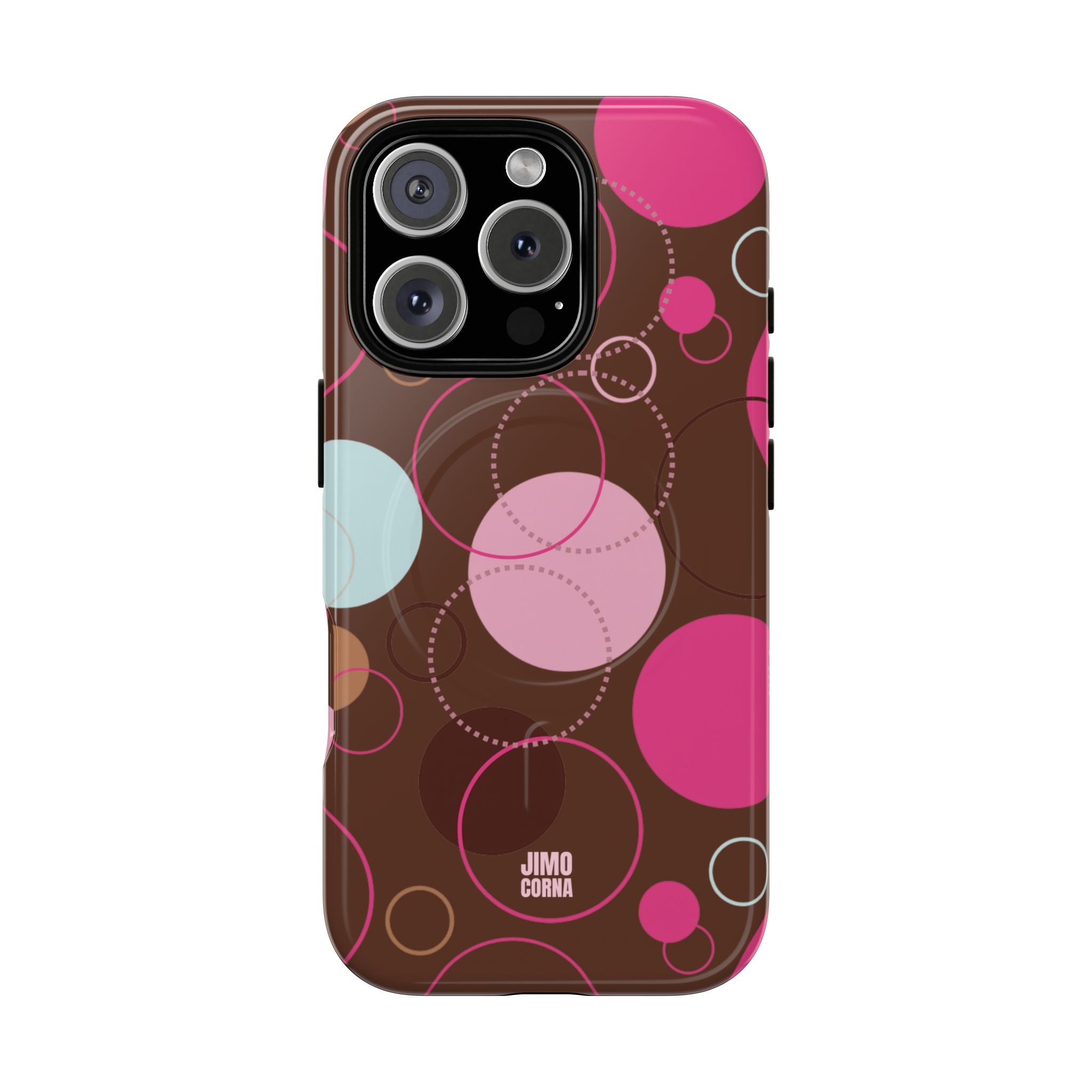 Spiral Pop MagSafe iPhone Case | Brown