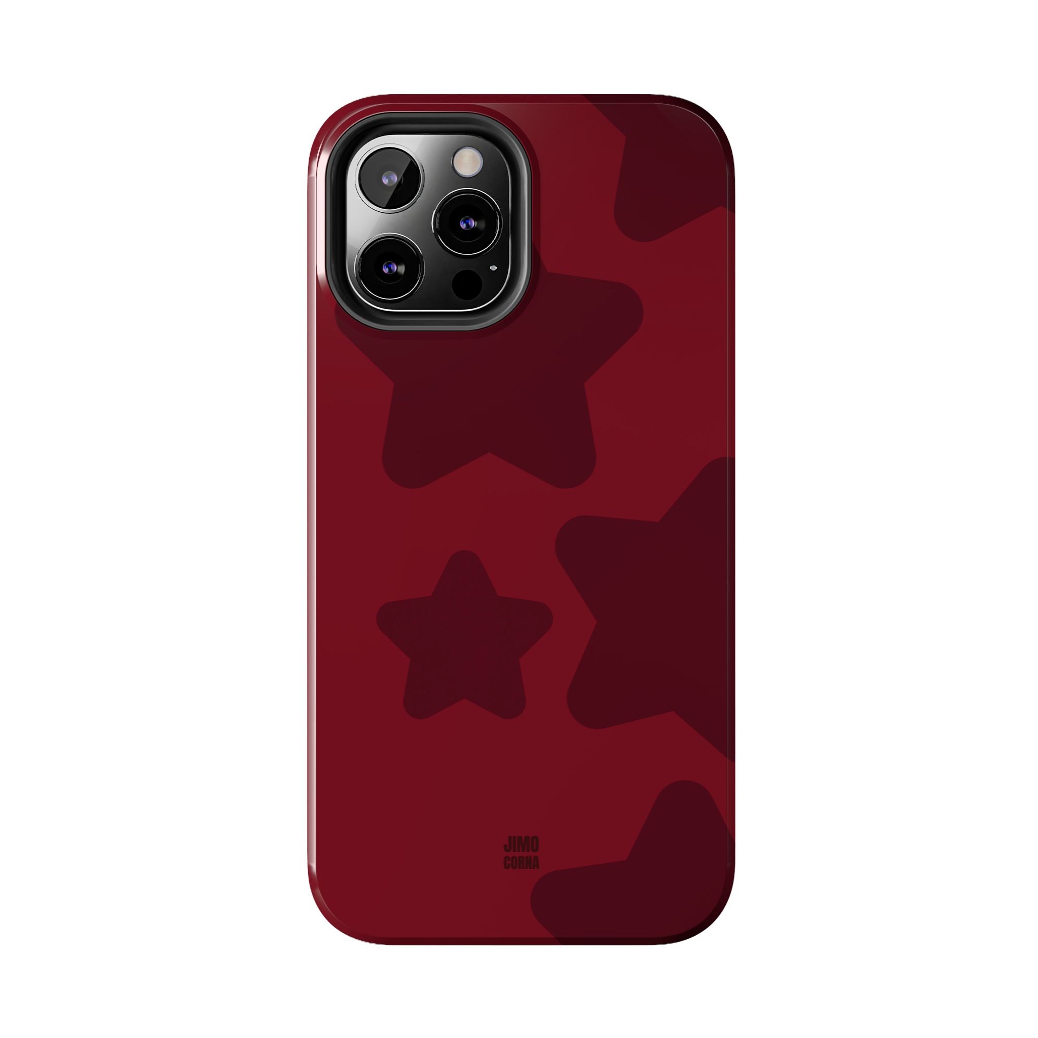 Cherry Red Bold Stars