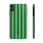 Olive Green Bold Stripes