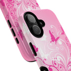 Pink Flutter Garden MagSafe iPhone Case