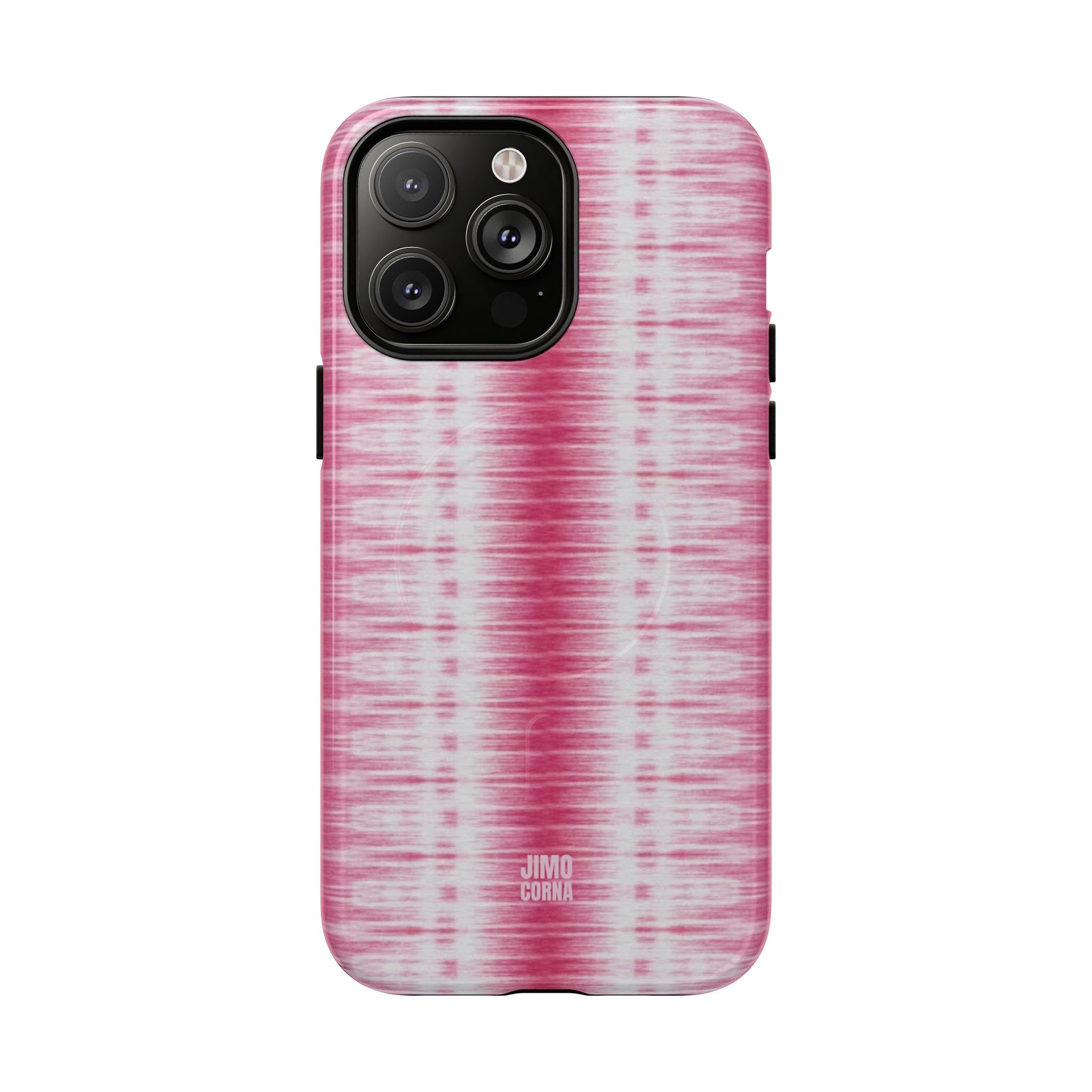 Pink Woven Texture MagSafe iPhone Case