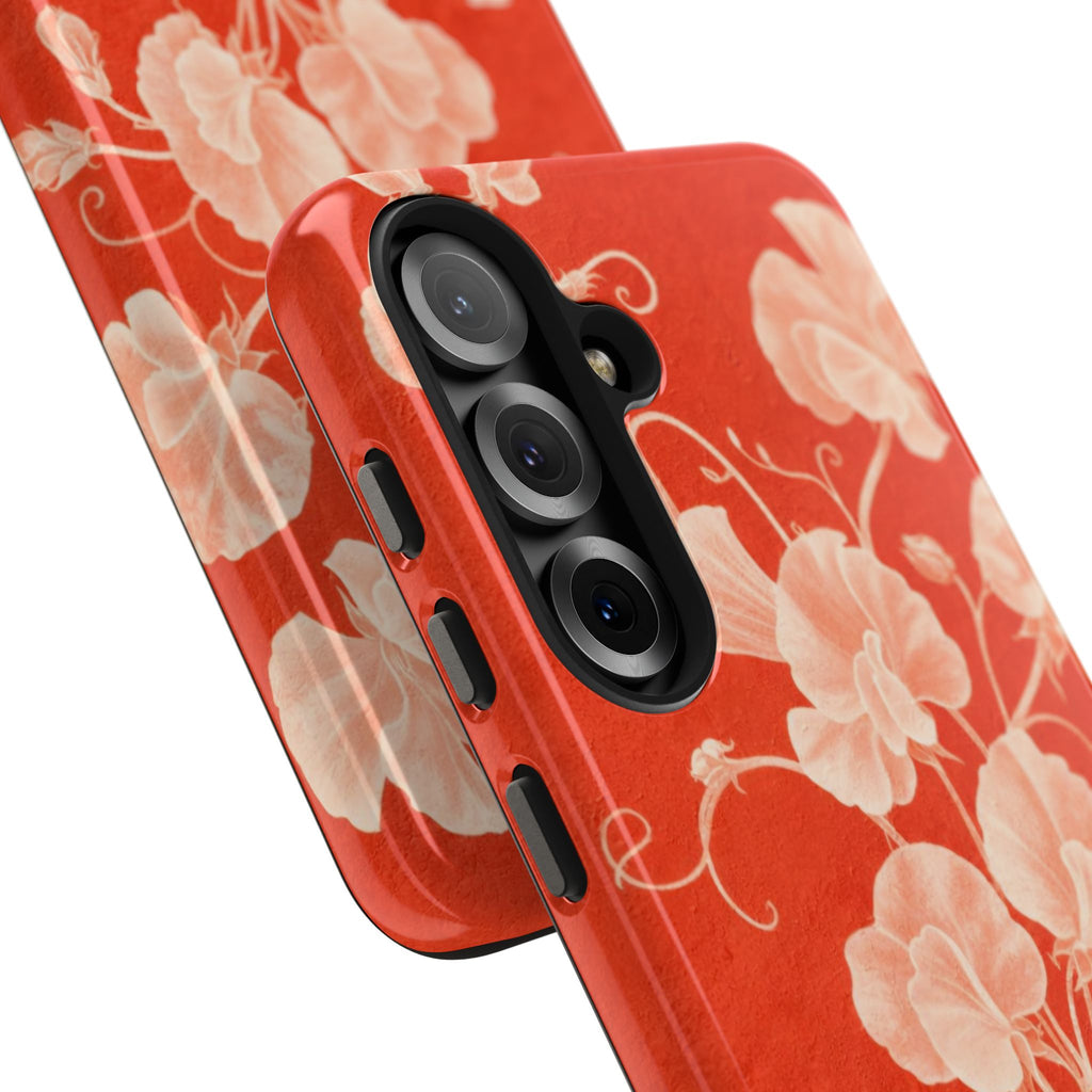 Red Flora Samsung Galaxy Case