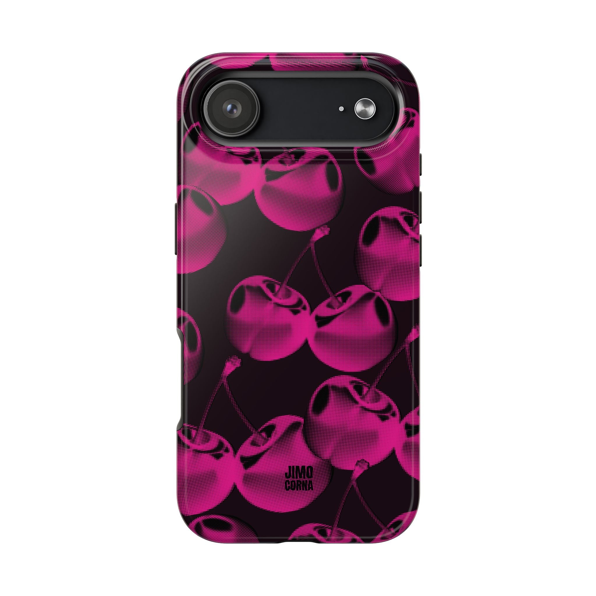 Hot Pink Retro Cherries