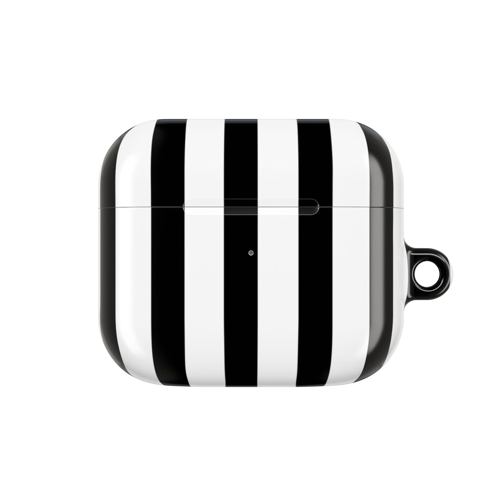 Bold Stripes AirPods Case | Black and White