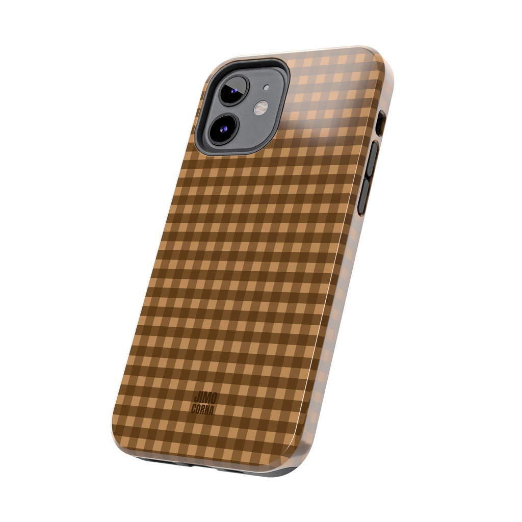 Farm Gingham iPhone Case | Brown
