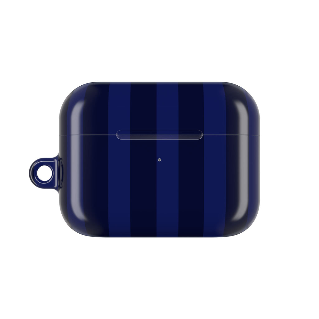 Bold Stripes AirPods Case | Navy Blue