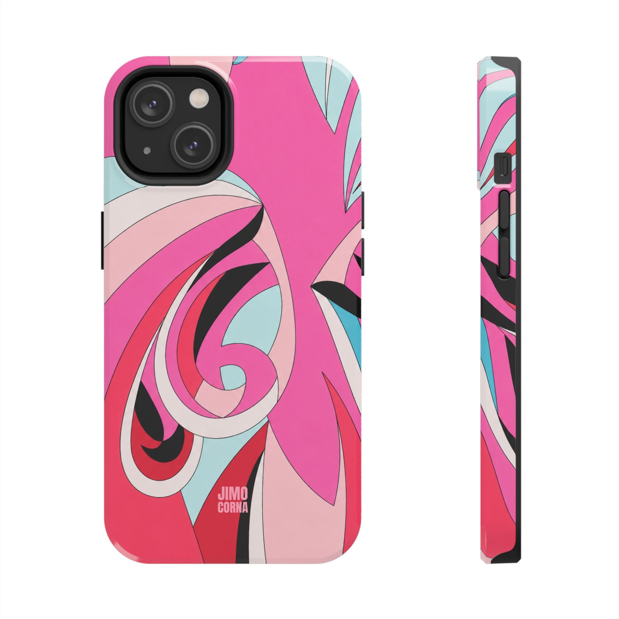 Pink Tropic Swirl iPhone Case