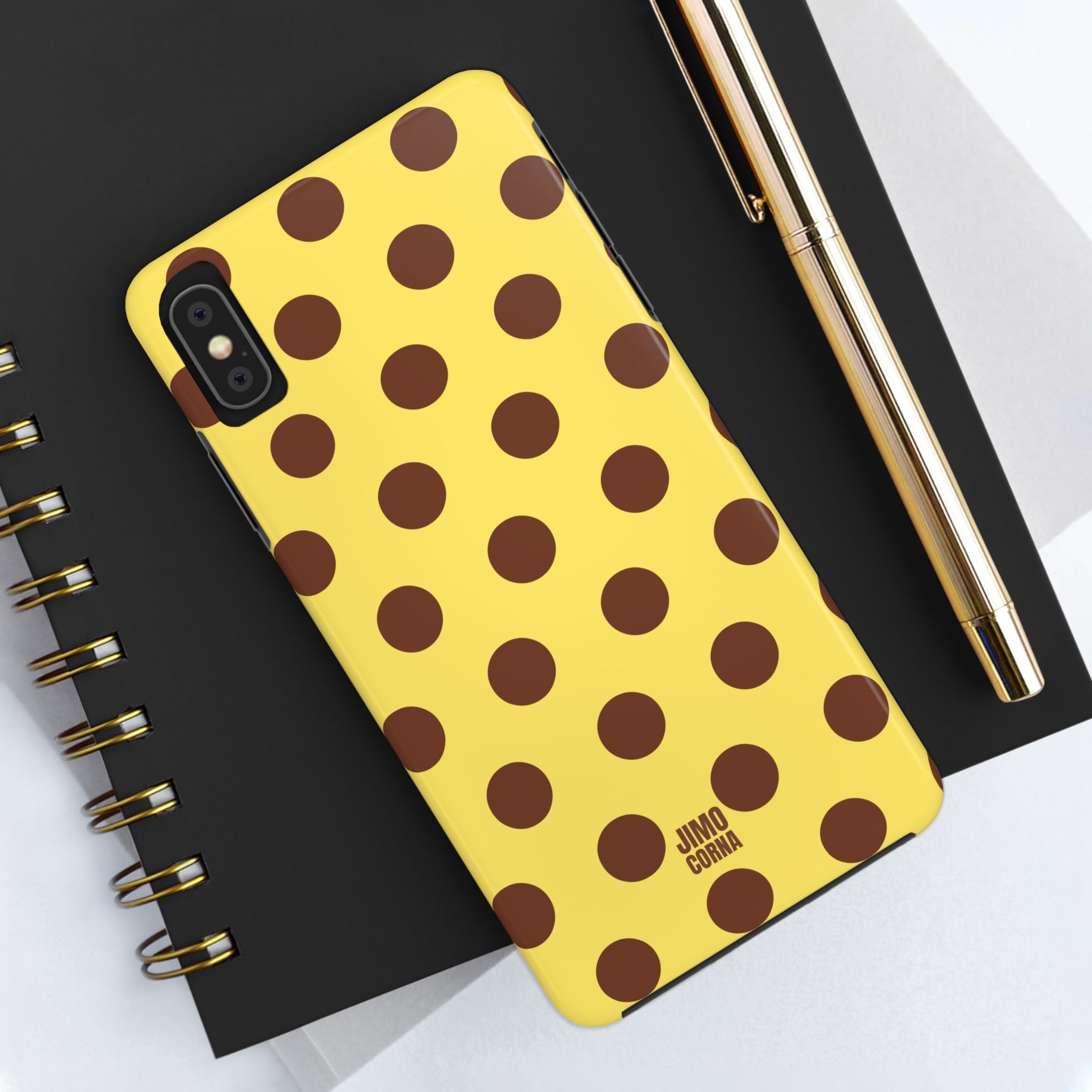 Big Polka Dot | Yellow and Brown