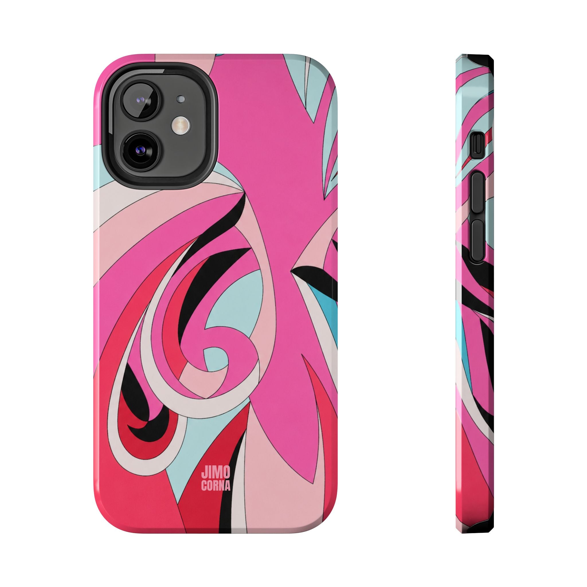 Pink Tropic Swirl iPhone Case