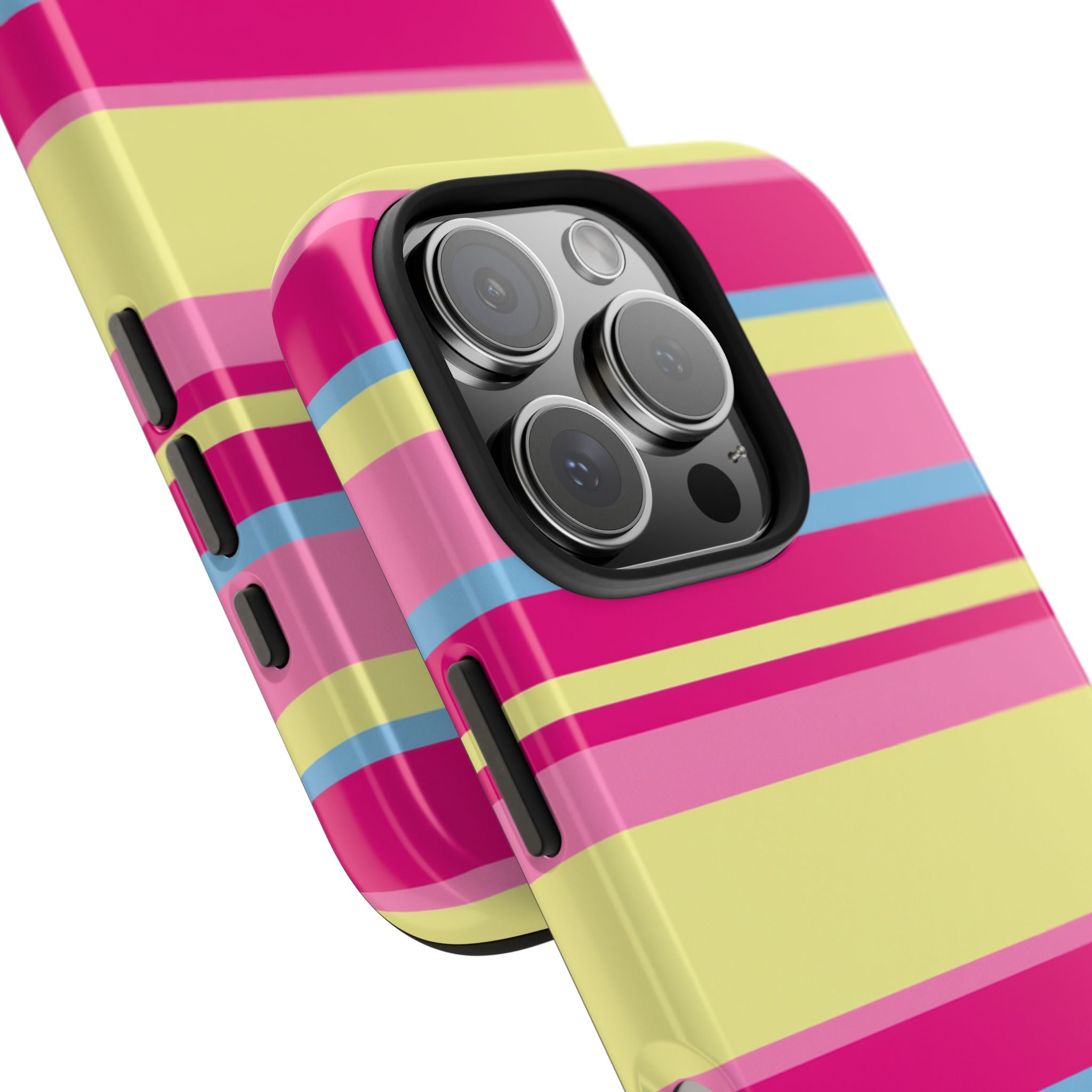 Lemonberry Stripe iPhone Case