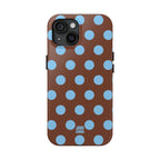Big Polka Dot | Brown and Blue