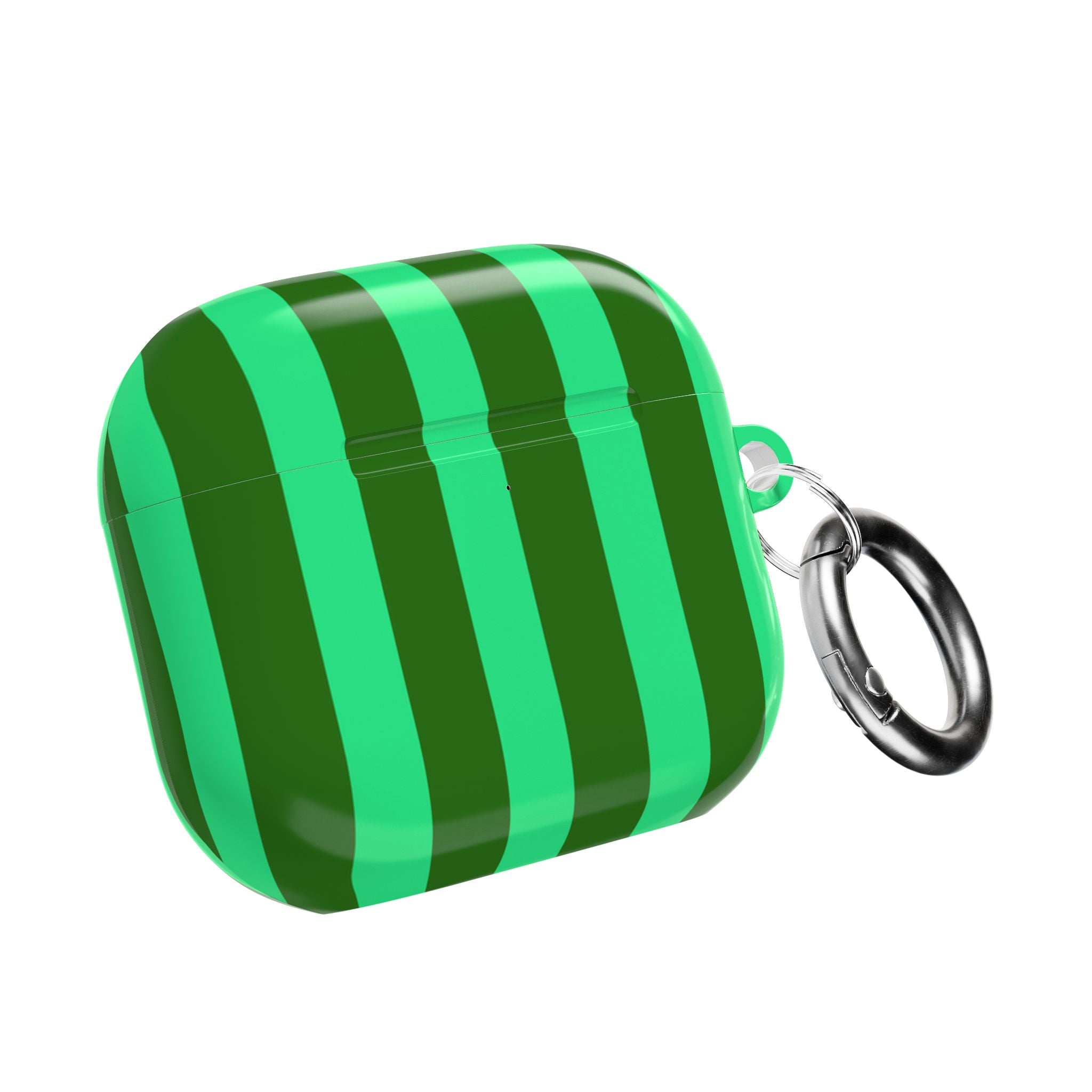 Bold Stripes AirPods Case | Olive Green