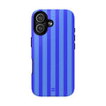 Blueberry Bold Stripes MagSafe iPhone Case