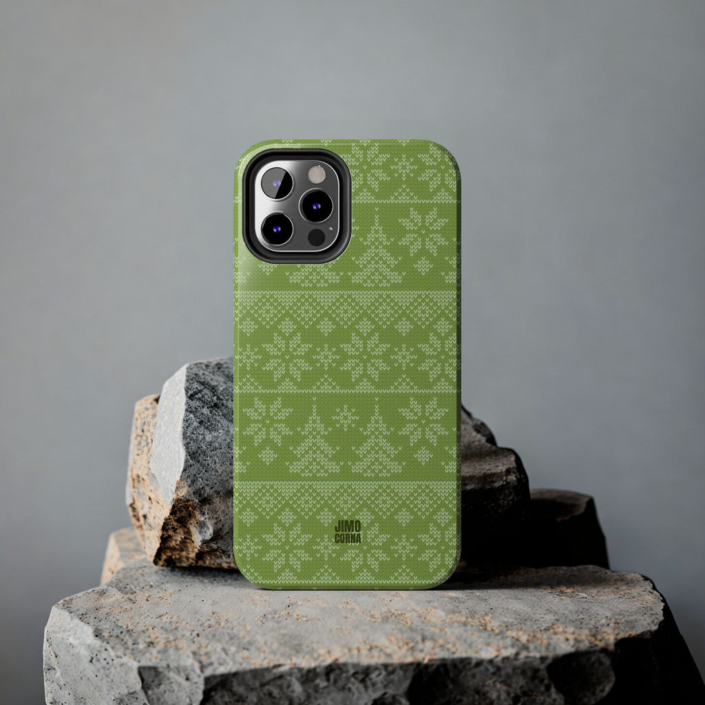 Holiday Knit | Green iPhone Case