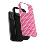 Angelina Stripes | Hot Pink - MagSafe iPhone Case