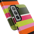 Berry Citrus Stripe Samsung Galaxy Case