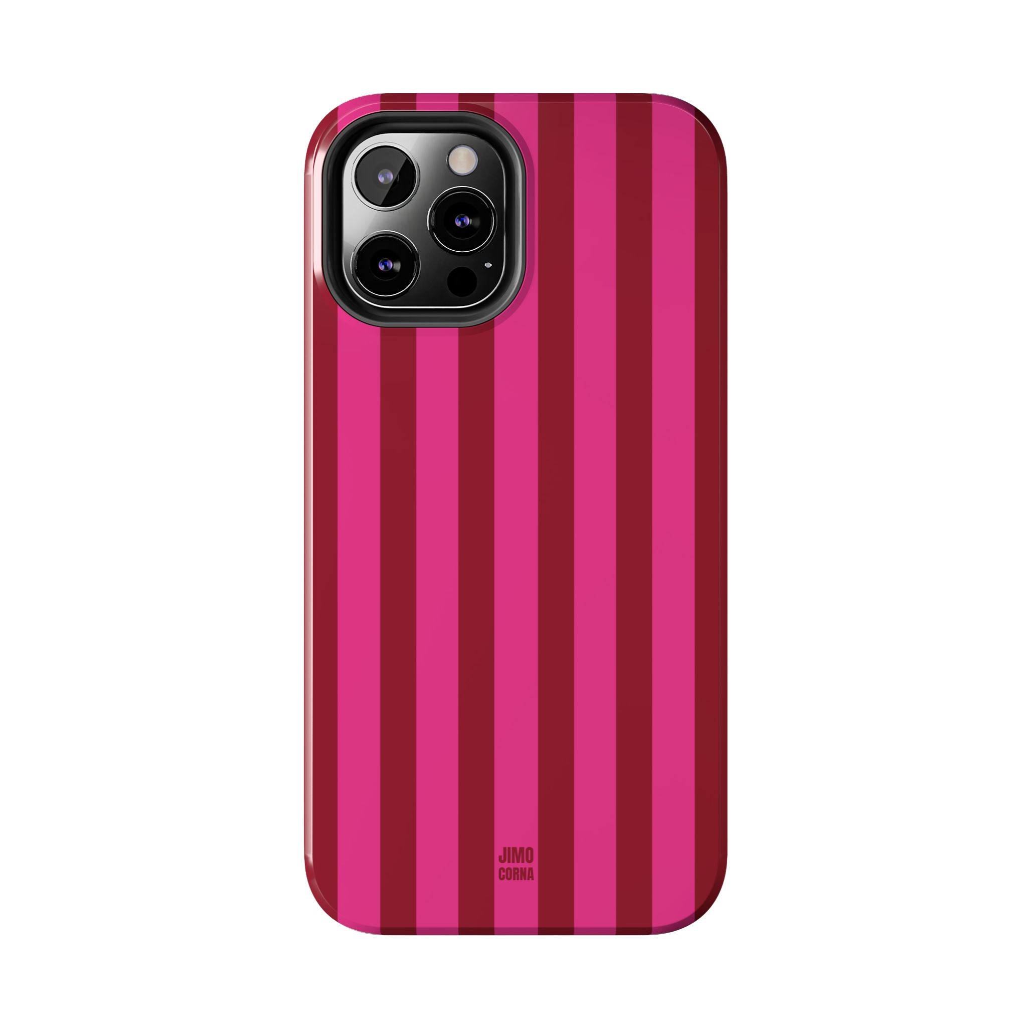 Strawberry Burst Bold Stripes