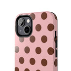 Big Polka Dot | Pink and Brown