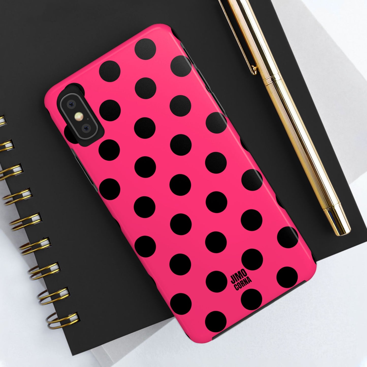Big Polka Dot | Hot Pink and Black