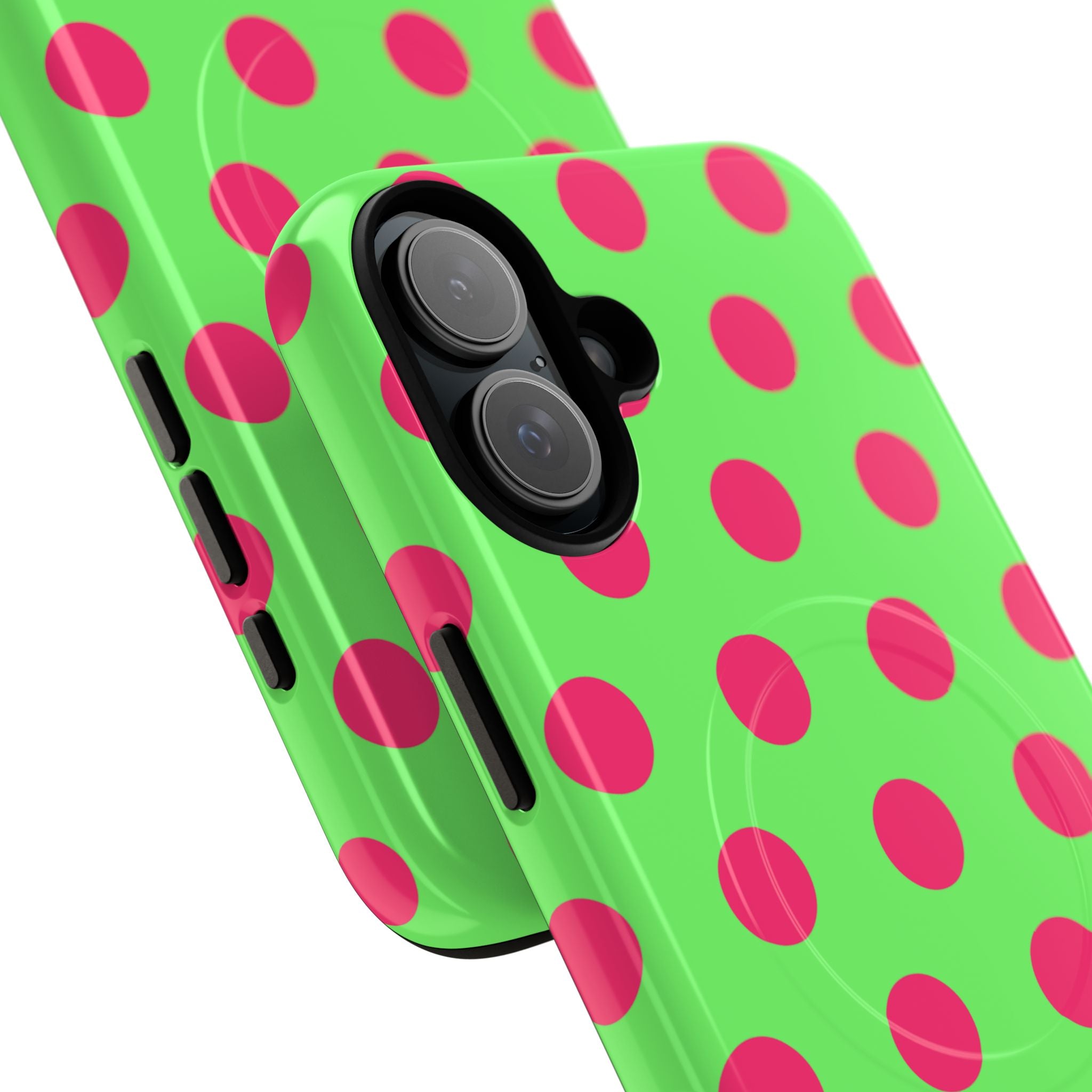 Big Polka Dot | Green and Pink