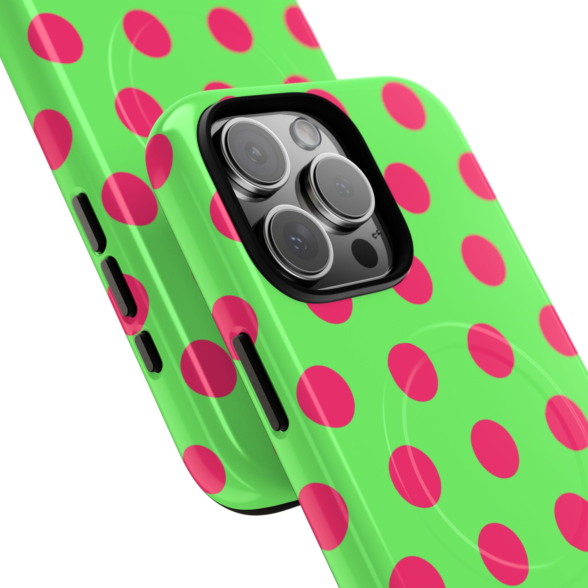 Big Polka Dot | Green and Pink