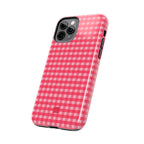 Farm Gingham iPhone Case | Hot Pink