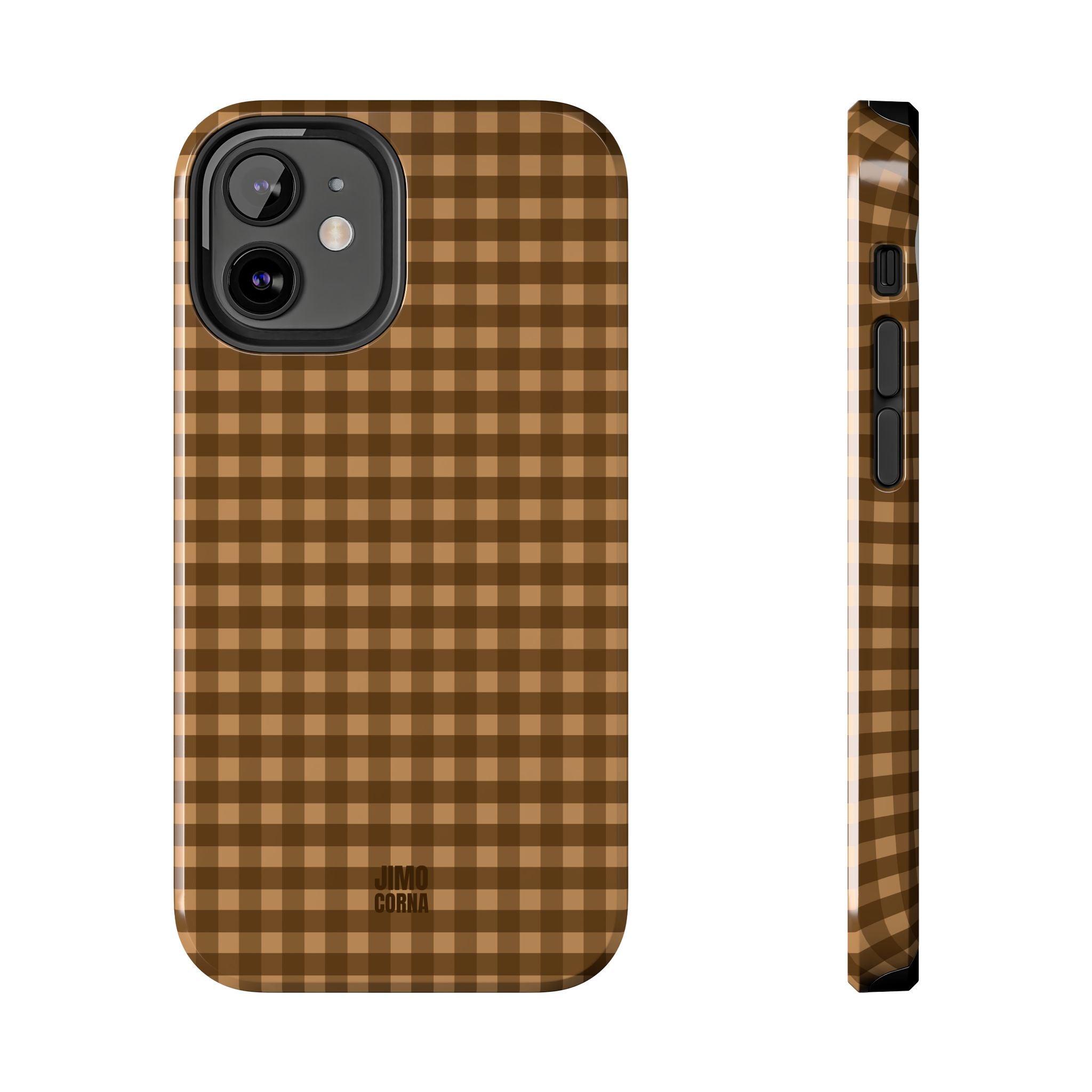 Farm Gingham iPhone Case | Brown