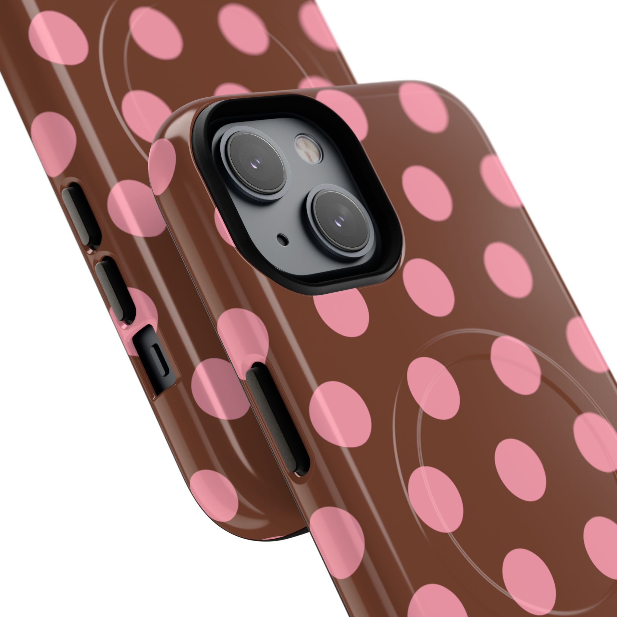 Big Polka Dot | Brown and Pink