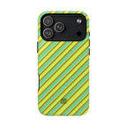 Angelina Stripes | Green - MagSafe iPhone Case