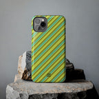 Angelina Stripes | Green - iPhone Case