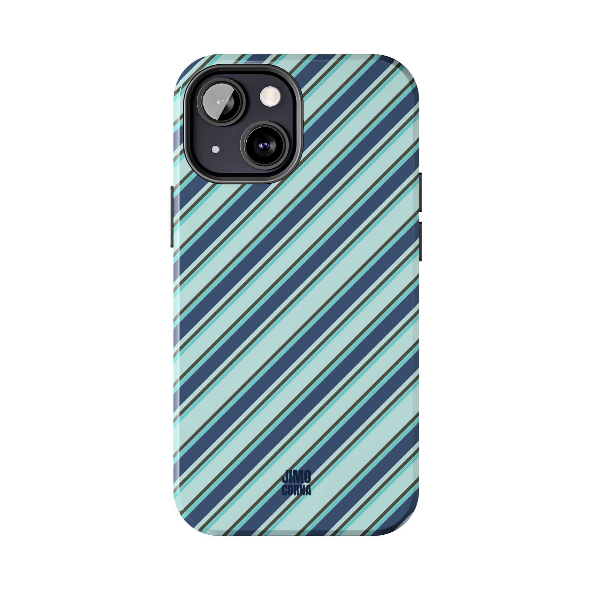 Angelina Stripes | Blue - iPhone Case