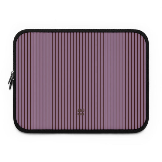 Plum Soft Stripes Laptop Sleeve