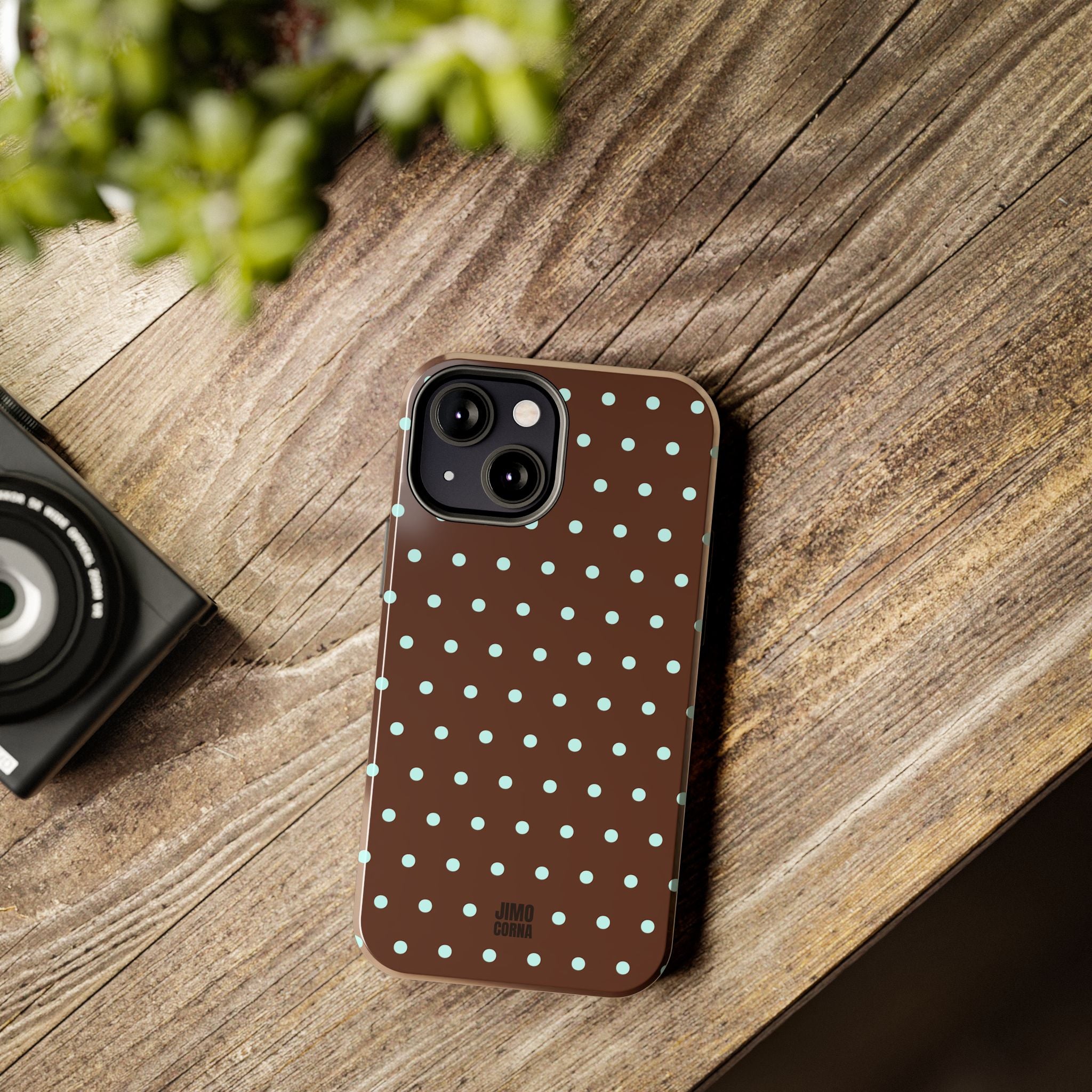 Polka Dot | Brown and Blue