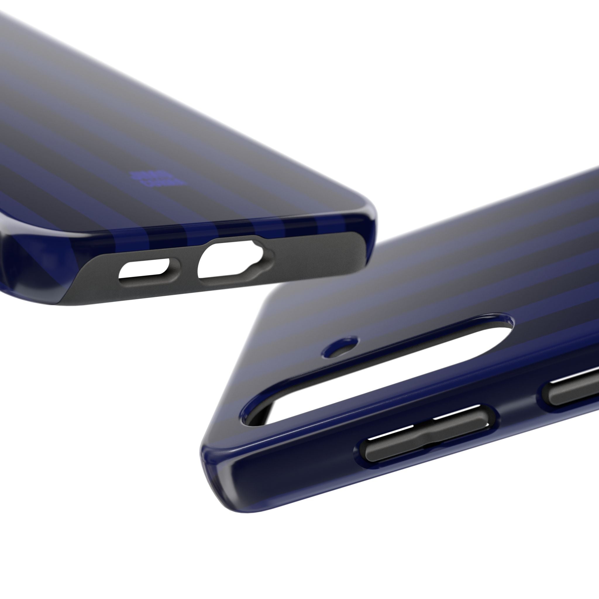 Bold Stripes iPhone Case | Navy Blue