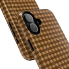 Farm Gingham MagSafe iPhone Case | Brown