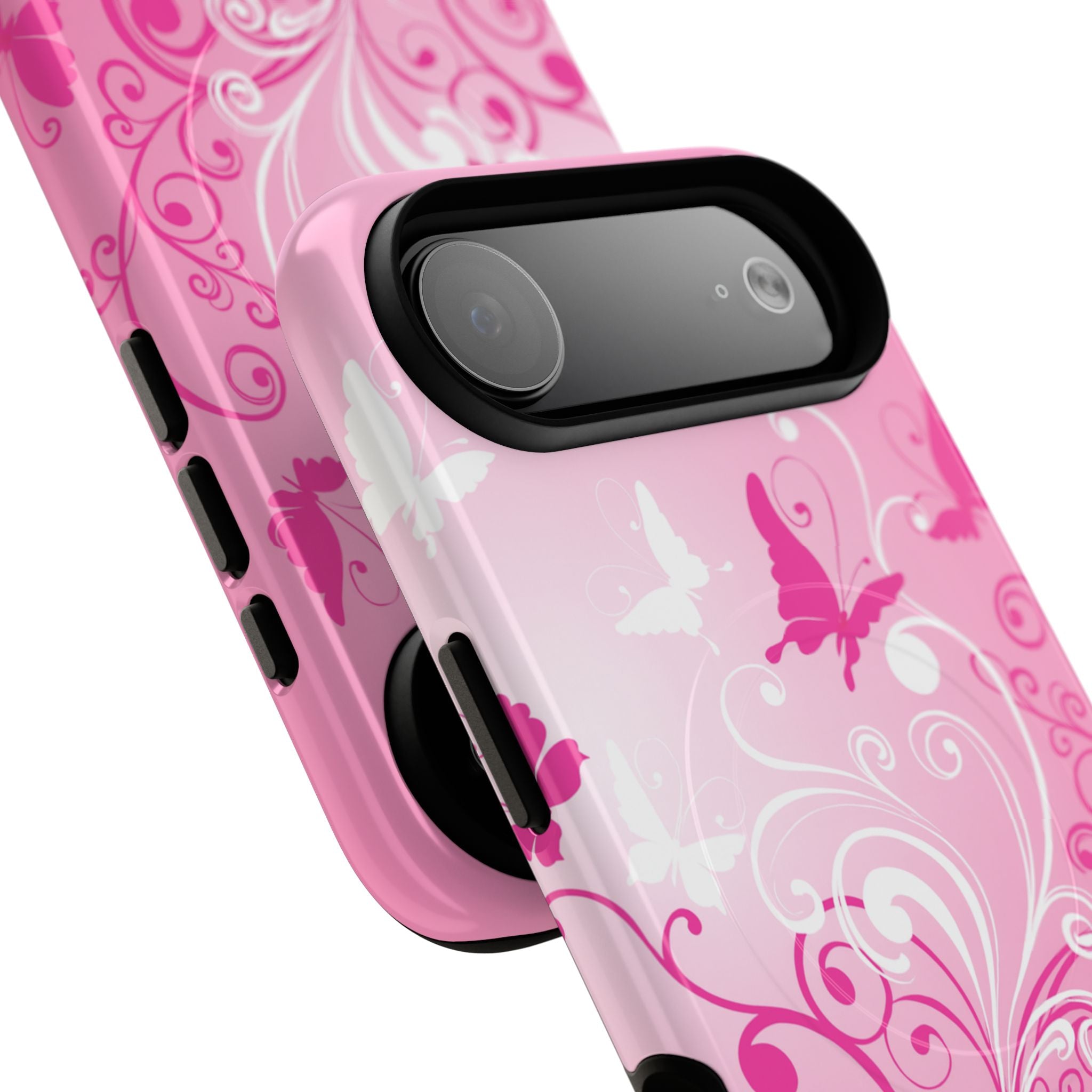 Pink Flutter Garden MagSafe iPhone Case