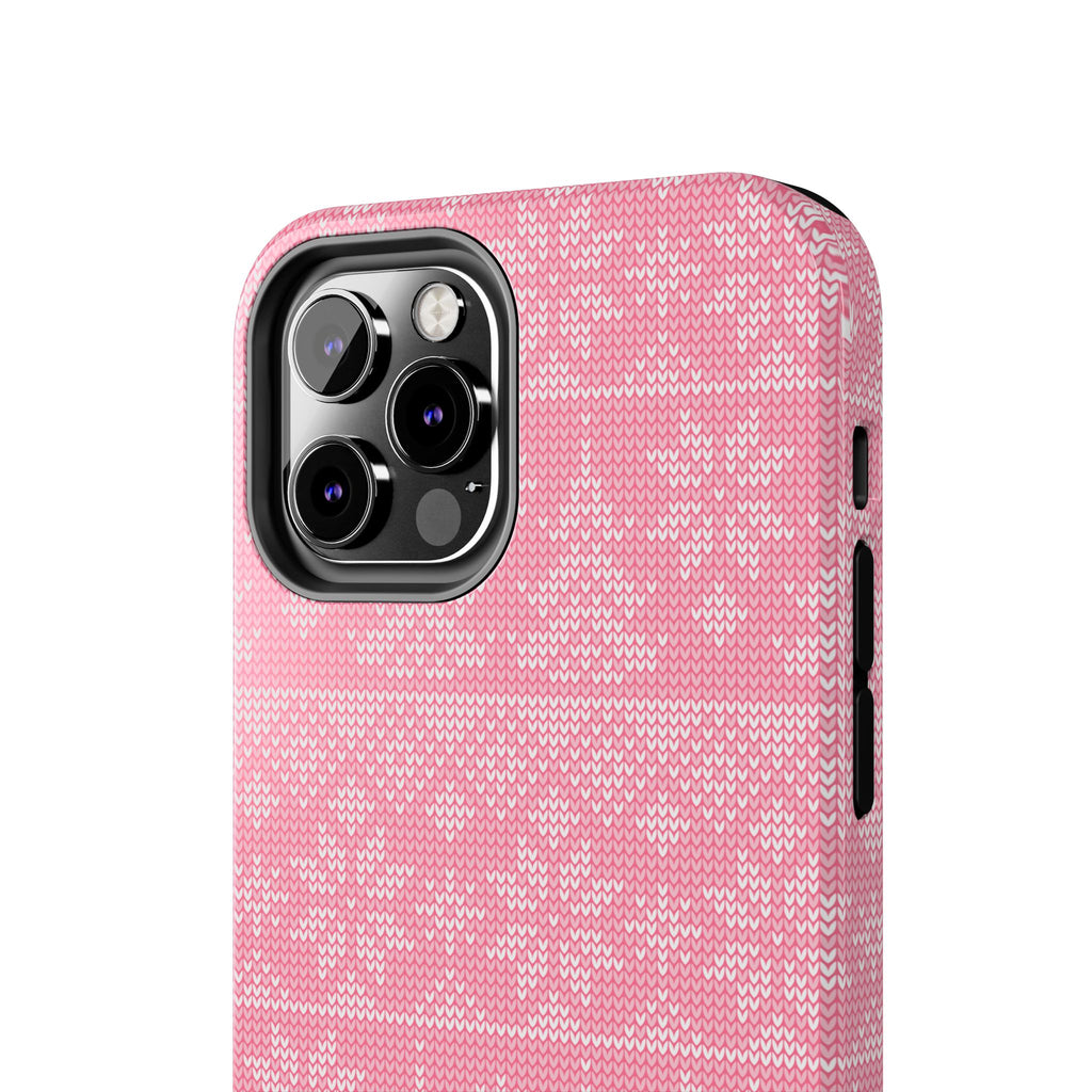 Holiday Knit | Pink iPhone Case