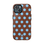 Big Polka Dot | Brown and Blue