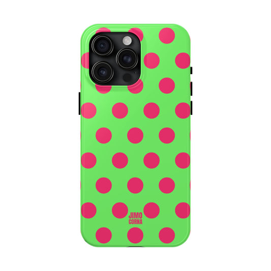 Big Polka Dot | Green and Pink