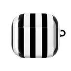 Bold Stripes AirPods Case | Black and White