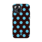 Big Polka Dot | Brown and Blue
