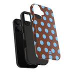 Big Polka Dot | Brown and Blue