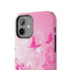 Pink Flutter Garden iPhone Case