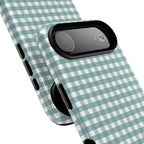 Farm Gingham MagSafe iPhone Case | Blue