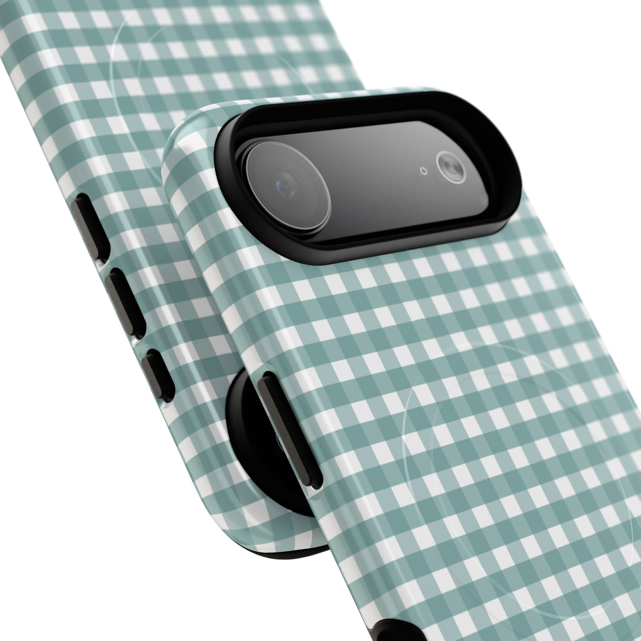 Farm Gingham MagSafe iPhone Case | Blue