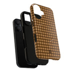 Farm Gingham MagSafe iPhone Case | Brown