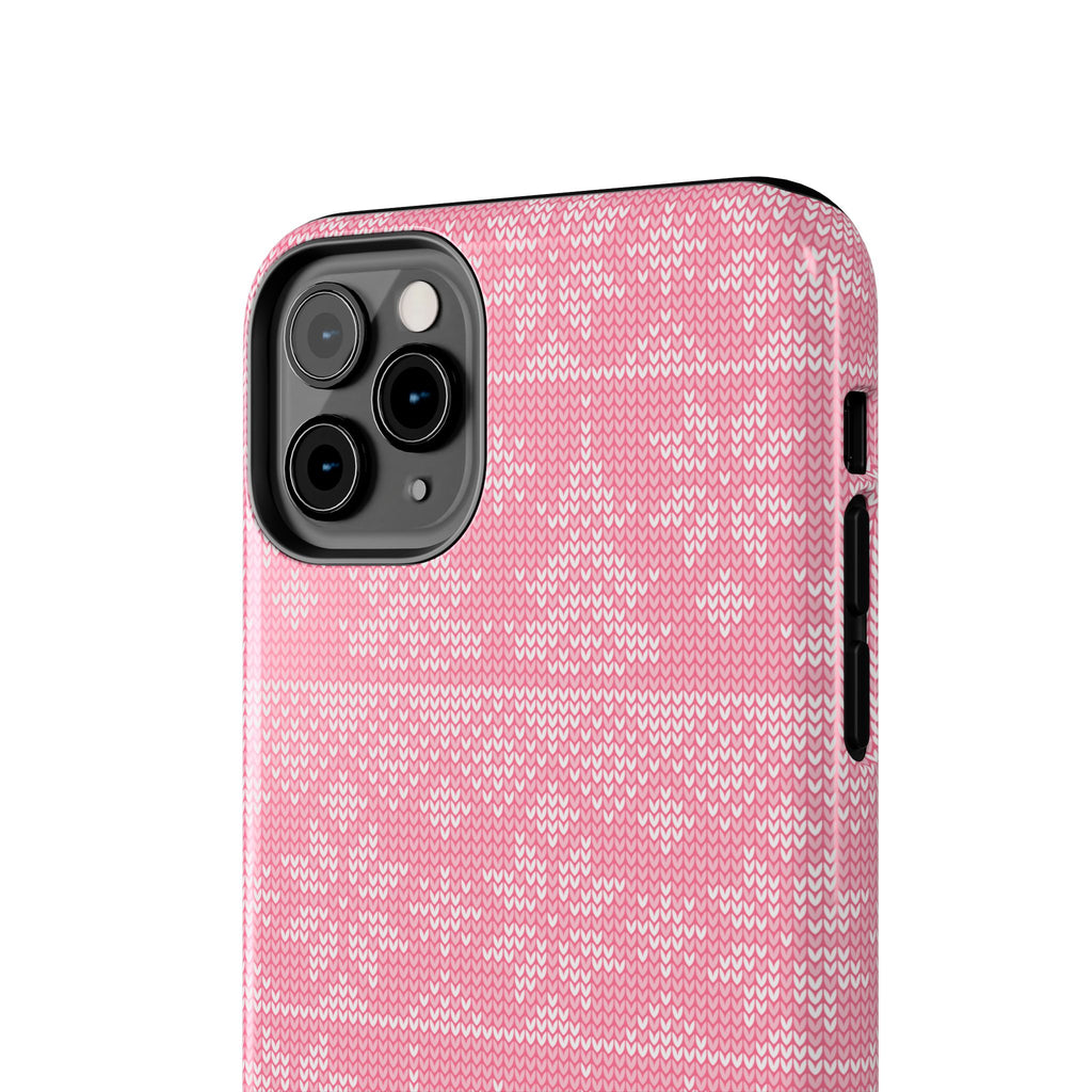Holiday Knit | Pink iPhone Case