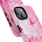 Pink Flutter Garden MagSafe iPhone Case