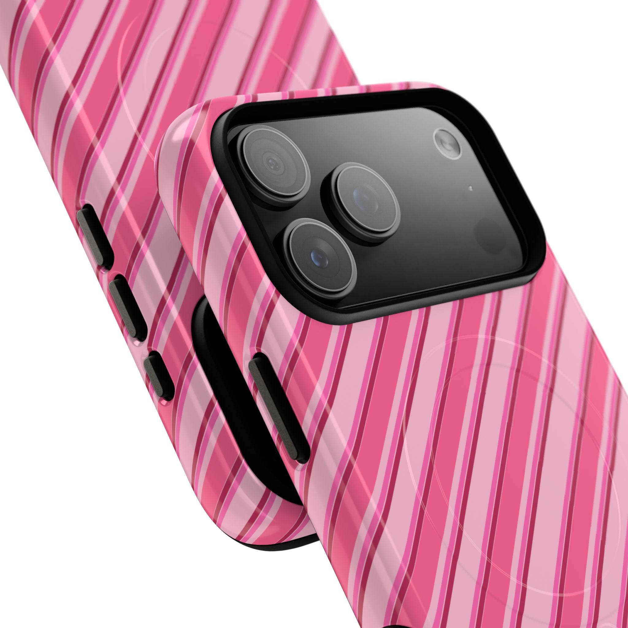 Angelina Stripes | Hot Pink - MagSafe iPhone Case