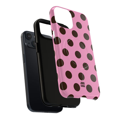 Big Polka Dot | Pink and Brown